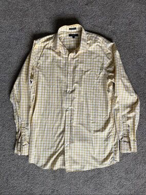 Banana Republic Men’s Button Down Collared Dress Shirt Camden Fit Large Tall